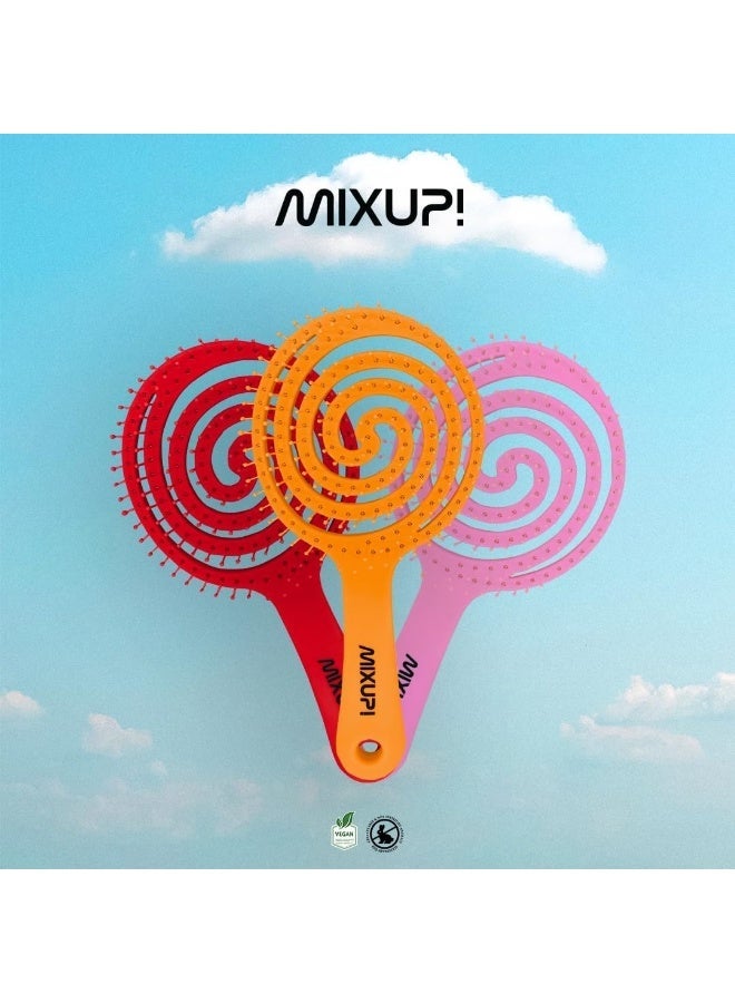 Mixup! 3D Bomb Curl Spherical Detangling Hair Brush for Curly Hair Styling - Image 5